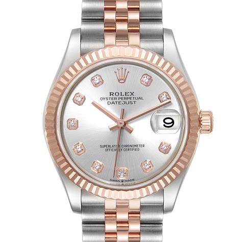 womens rose gold and silver rolex|rose gold rolex day date.